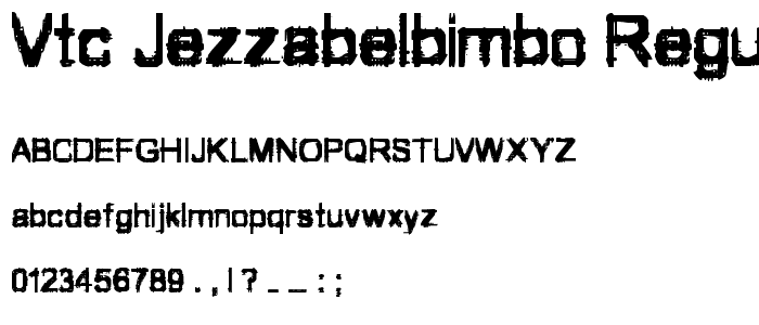 VTC JezzabelBimbo Regular font